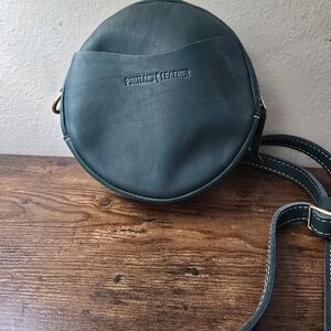 Portland Leather Teal Crossbody Bag